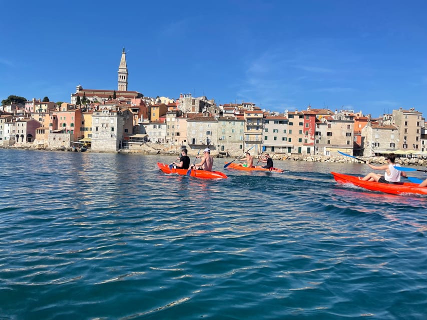 Rovinj:BUBA KAYAK TOURS:snorkeling,jumping,FREEdrinks&photos - Sunset departure at 6 PM