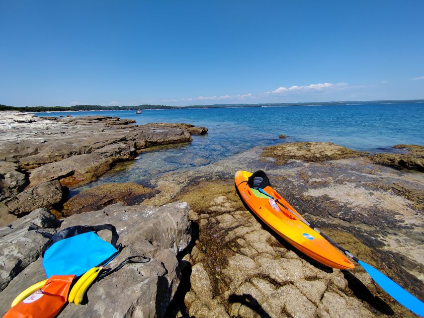 Rovinj: Golden Cape Desert Islands Kayak & Snorkeling Tour - What to wear and who should book
