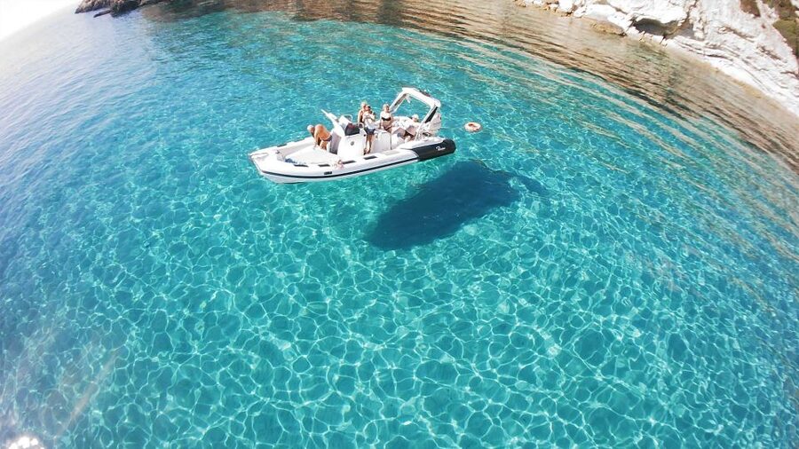 Sant'Antioco: Scenic Dinghy Tour with Snorkeling Gear - A boat built for a half-day outing