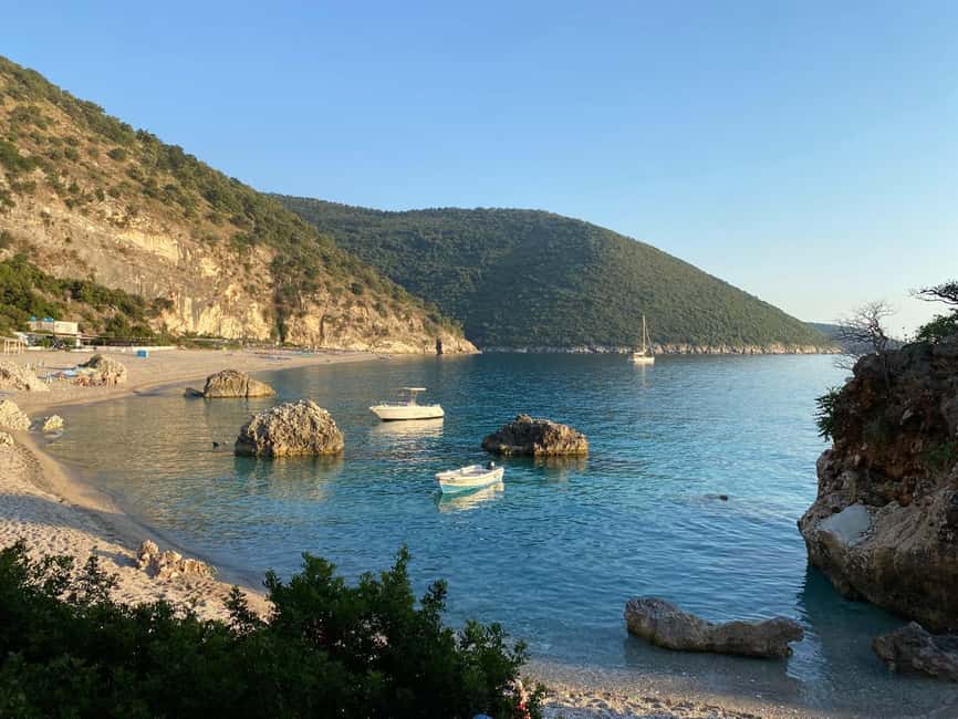 Saranda: Sea Adventure with 7 Stops, Drinks, & Snorkel Fun - Gremina Bay and Kakome Bay bring the first swims