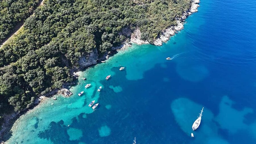 Sarandë: Boat Tour Turtle Cave Kakome & Krorez Snorkeling - Gremina and the first 20-minute swim
