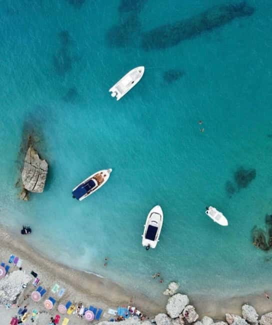 Sarandë:Krorez Boat Tour with Free Umbrella&Snorkelling mask - Krorez Bay earns the long pause