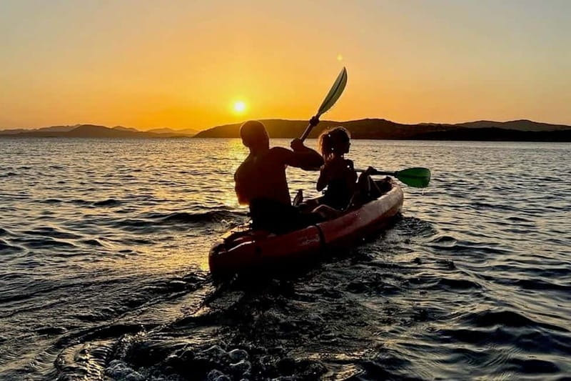 Sardinia: Sunset Kayak Tour + Snorkeling and Local Aperitif - Choosing between a double and single kayak