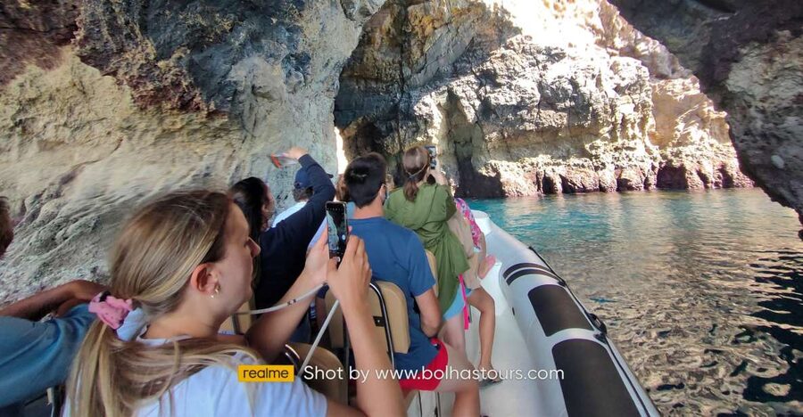 Sesimbra: Arrábida and Espichel Caves Tour and Snorkel - Ribeiro do Cavalo Beach from the water