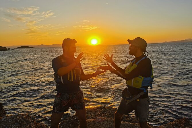 Small Group Sunset Sea Kayaking in Athens Riviera with Snorkeling - The sunset return to the beach
