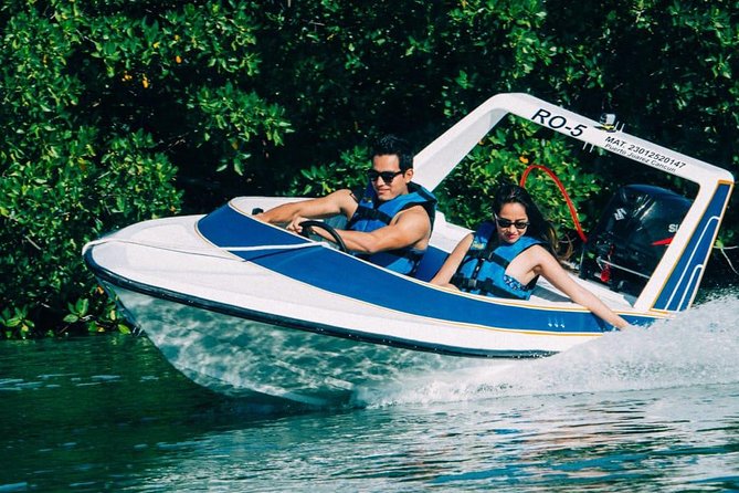 Snorkel, ATV, Zipline and Cenote Adventure from Cancun - Morning speedboats and the Puerto Morelos reef