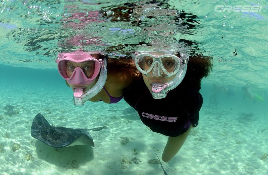 Snorkel tour, why not? - Getting comfortable in the wetsuit and mask