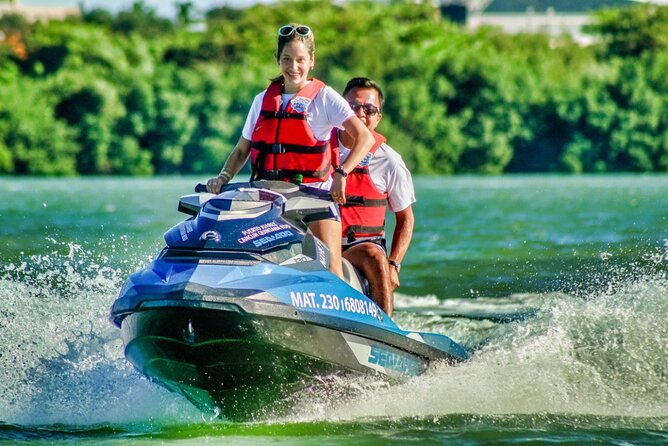 Speedboat across the Mangroves & Snorkel with Jet Ski Rental - Starting at Puerto Maya near the hotel zone