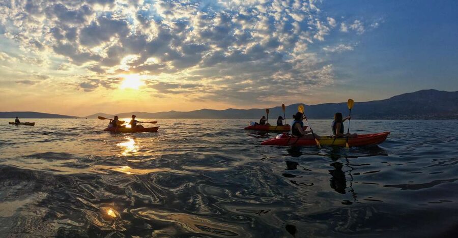 Split: Guided Sunset Sea Kayaking & Snorkeling Tour - Key points at a glance