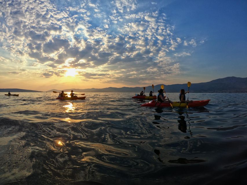 Split: Guided Sunset Sea Kayaking & Snorkeling Tour - The rocky swimming and snorkeling stop