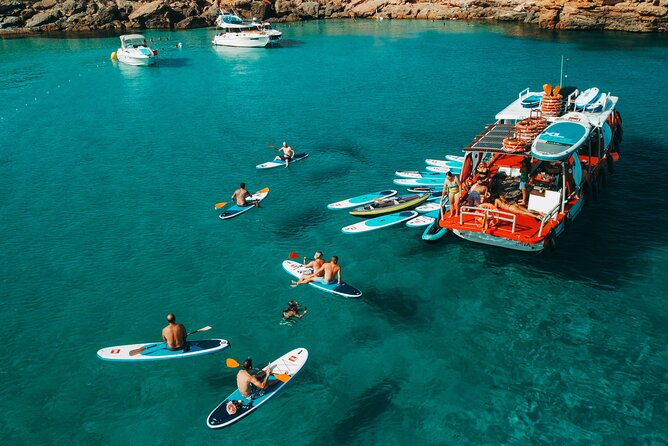 Sunset Beach Tour 3 HS all Inclusive ( Paddle boards , Kayaks & Snorkeling) - Cala Gracio: an easy opening stop