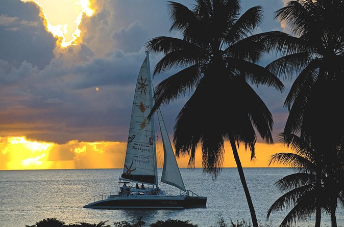 Sunset Catamaran and Snorkeling Cruise At Carlisle Bay - Drinks, music, and the ride back