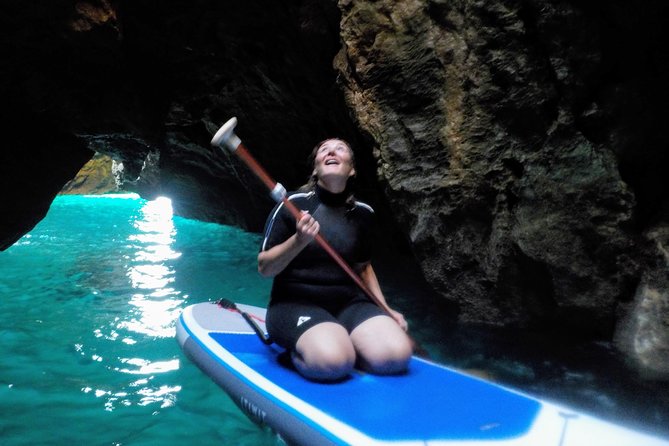 SUP Tour in Algarve Ingrina Caves w/ Snorkeling & Photos Included - Cliff jumps and choosing your own level of adventure