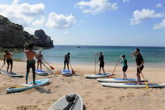 SUP Tour in Algarve Ingrina Caves w/ Snorkeling & Photos Included - Paddling between Ingrina and Barranco beaches