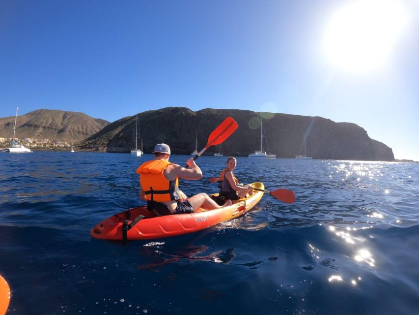 Tenerife: Kayak Sea Safari with Snorkel and Snacks - The secret stop for swimming and snorkeling