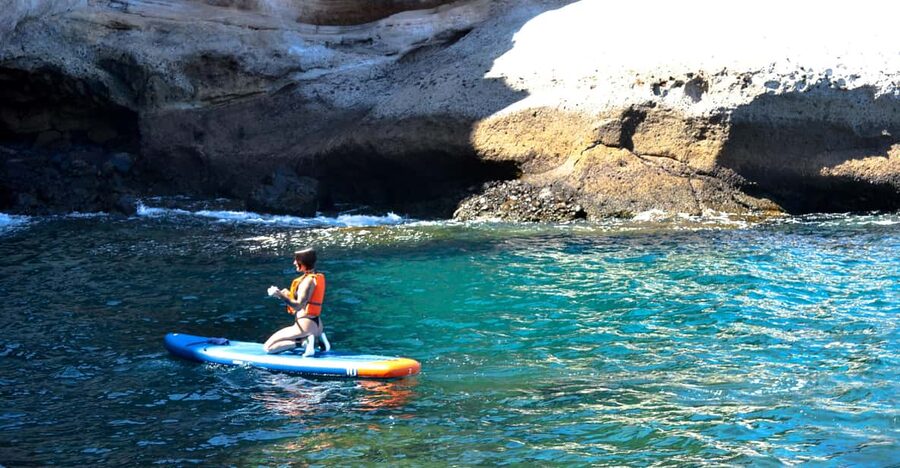 TENERIFE SUR | unforgettable SUP - SNORKELING EXPERIENCE - Paddling along Tenerife’s quieter coast