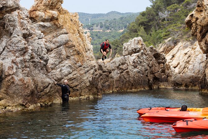 Tossa de Mar: Kayak & Snorkel Tour with Paella from Barcelona - Walking the Camí de Ronda