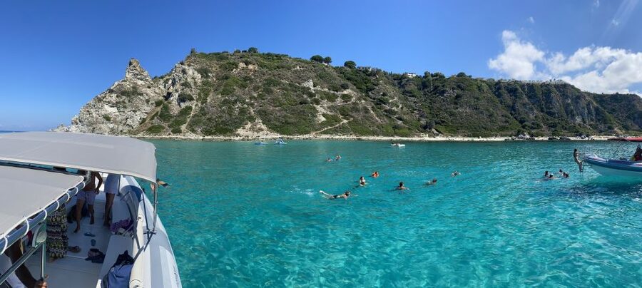Tropea: Capo Vaticano Boat Trip with Snorkeling & Drink - Saint Mary dell’ Isola From the Sea