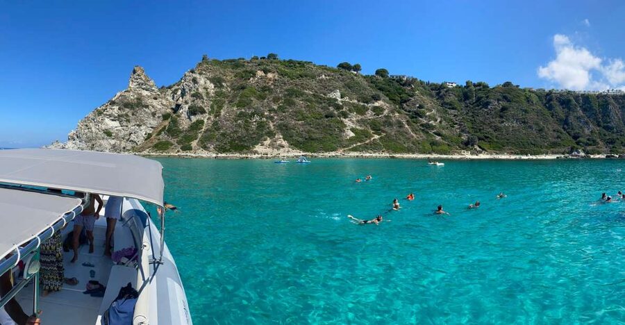 Tropea: Capo Vaticano Boat Trip with Snorkeling & Drink - Grotta Del Palombaro and the Clear Water