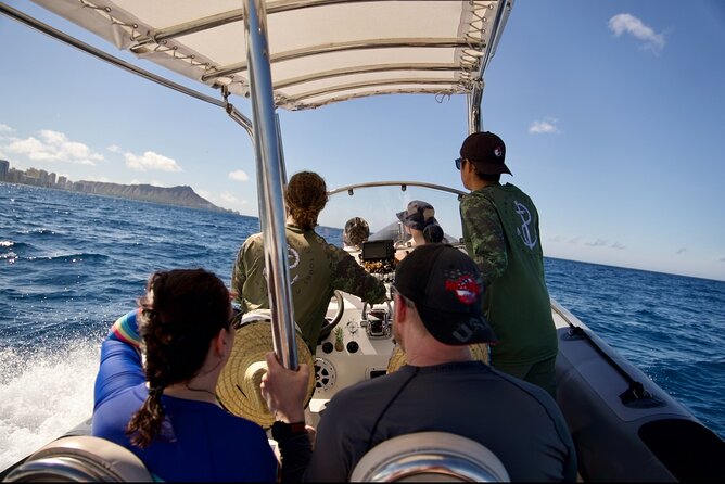 Turtle Canyon Snorkel: Semi Private Boat Tour - Entering the water at Turtle Canyon
