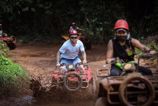 Ultimate 5x1 Combo with ATV, Ziplines, Cenote & Reef Snorkeling - Six Ziplines and Three Bridges in the Maya Jungle