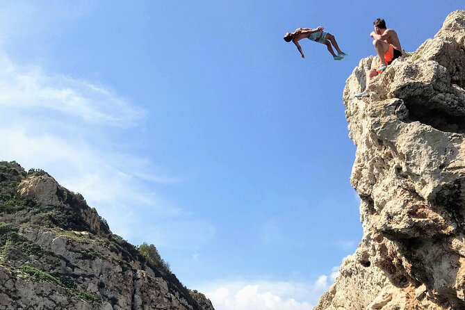 Uncharted Marine Reserve Cave, Snorkel & Cliff Jumping Kayak Tour - From Avinguda del Mediterrània to the water