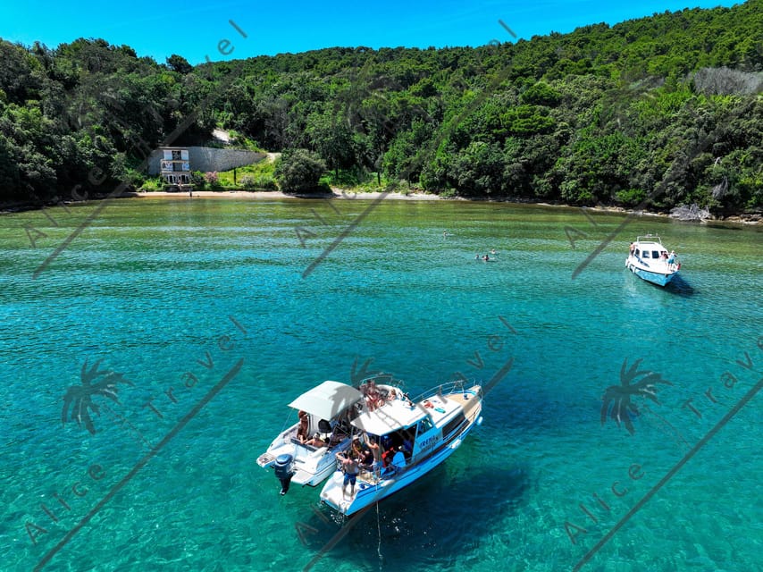 Zadar: 3 Island Speedboat Tour with Wine and Snorkeling - Preko: the longest stop and the most choice