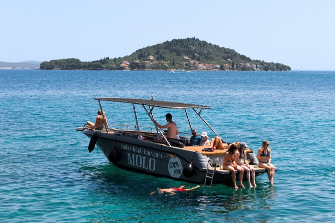 Zadar: 3 Islands Luxury Boat Tour with Aperol Spritz & Snorkeling - Aperol Spritz, Prosecco, and the boat ride between stops
