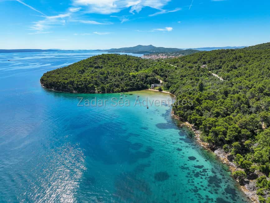 Zadar: Island Hopping Tour Swim and Snorkel with Aperol - Leaving Fosa Harbour for the islands