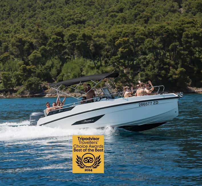 Zadar: Island Hopping Tour Swim and Snorkel with Aperol - The first stop: a clear-water swim near Zadar
